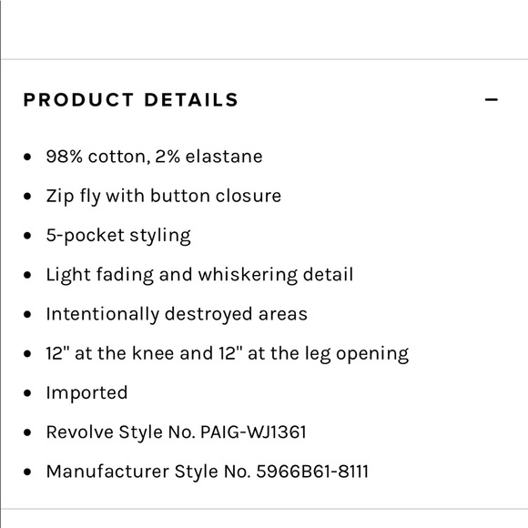 Paige Sarah Straight Ankle - Picture 6 of 8